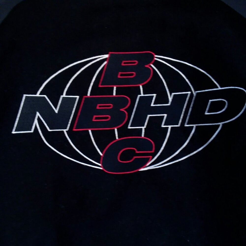 Billionaire Boys Club X Neighborhood 2018 Astro Skull Leather Varsity Jacket BBC - Picture 6 of 14